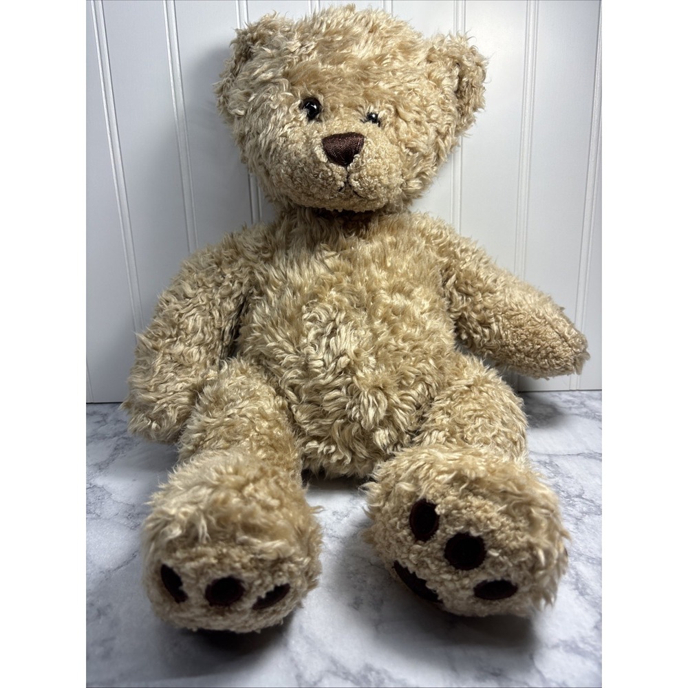Build A Bear Curly Tan Brown Plush Teddy Bear Vintage 1997 Retired Bear BABW Toy